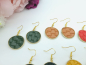 Preview: Ledergeflecht Ohrringe goldfarben